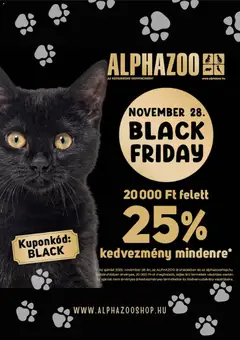 AlphaZoo - Black Friday megtekintése, amely érvényes 2025.11.28.-től