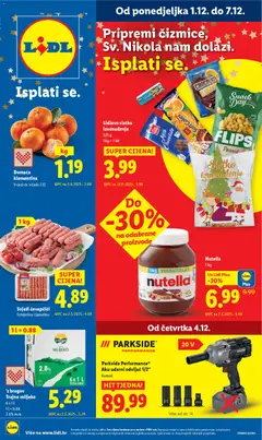 Pregled letka Katalog trgovine Lidl vrijedi od 01.12.2025