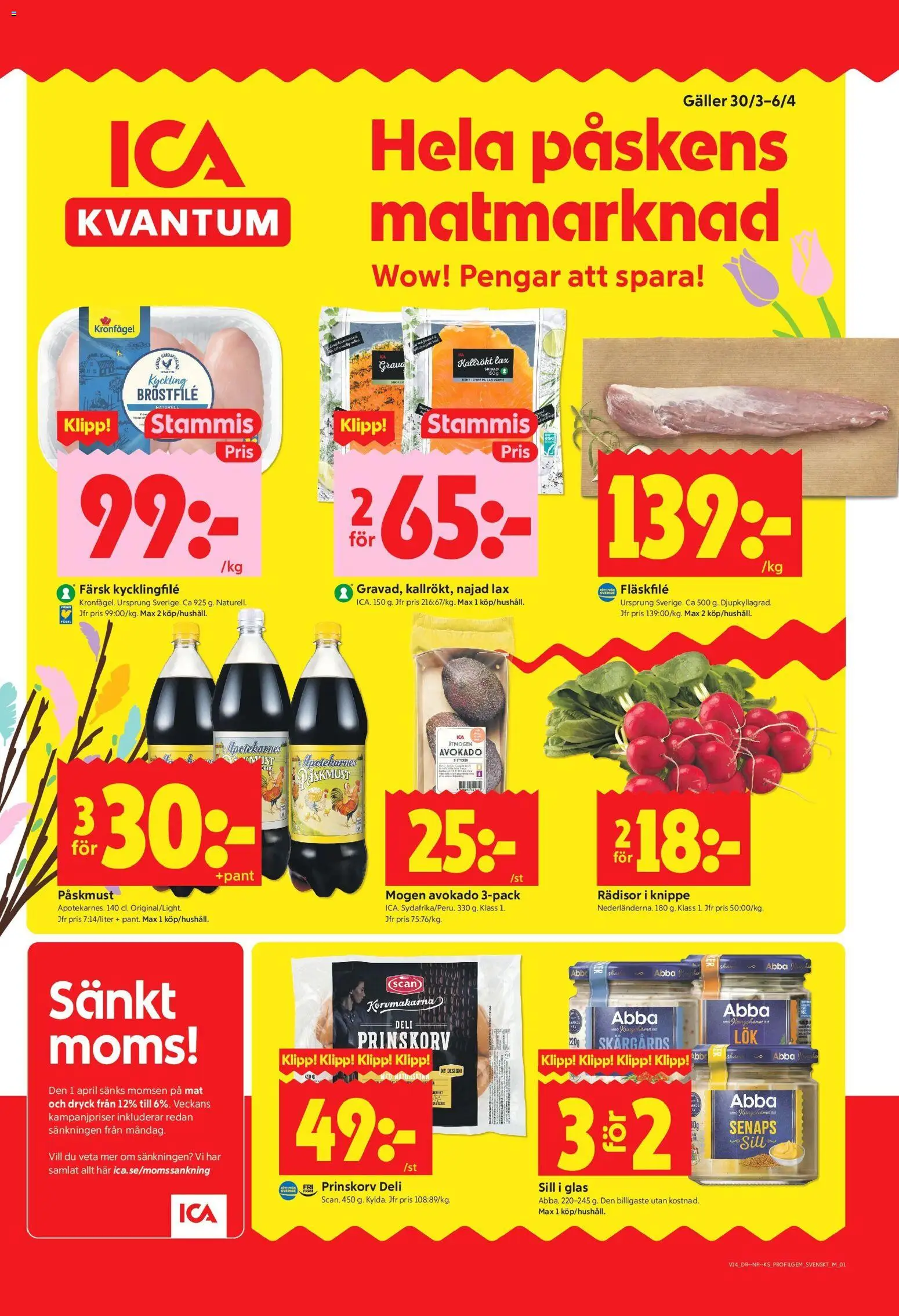 Förhandsgranska reklamblad Täby från butik ICA Kvantum gäller från 30/03/2026