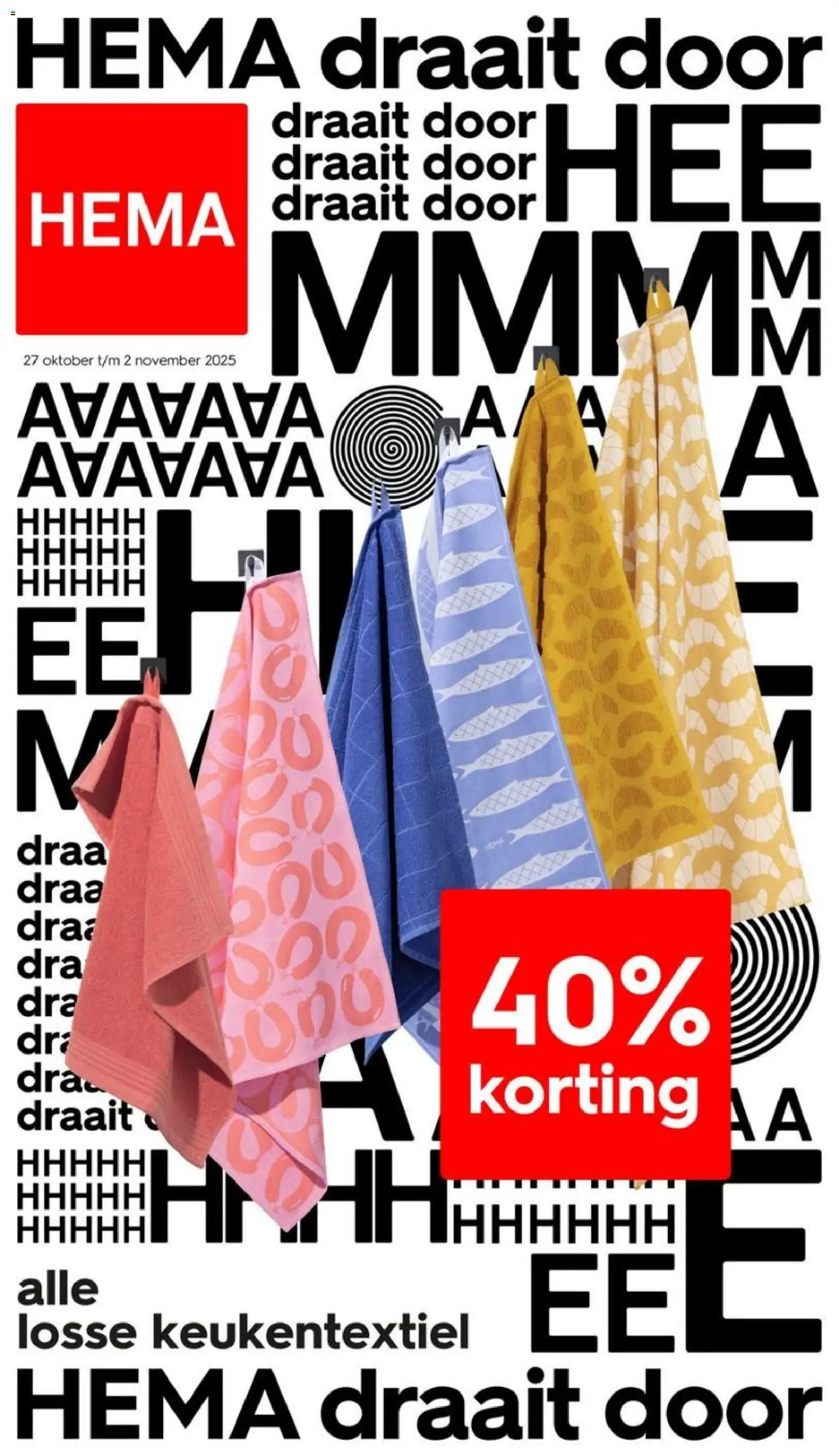 Hema shop Folder geldig vanaf 27-10-2025 - Paginanummer 1