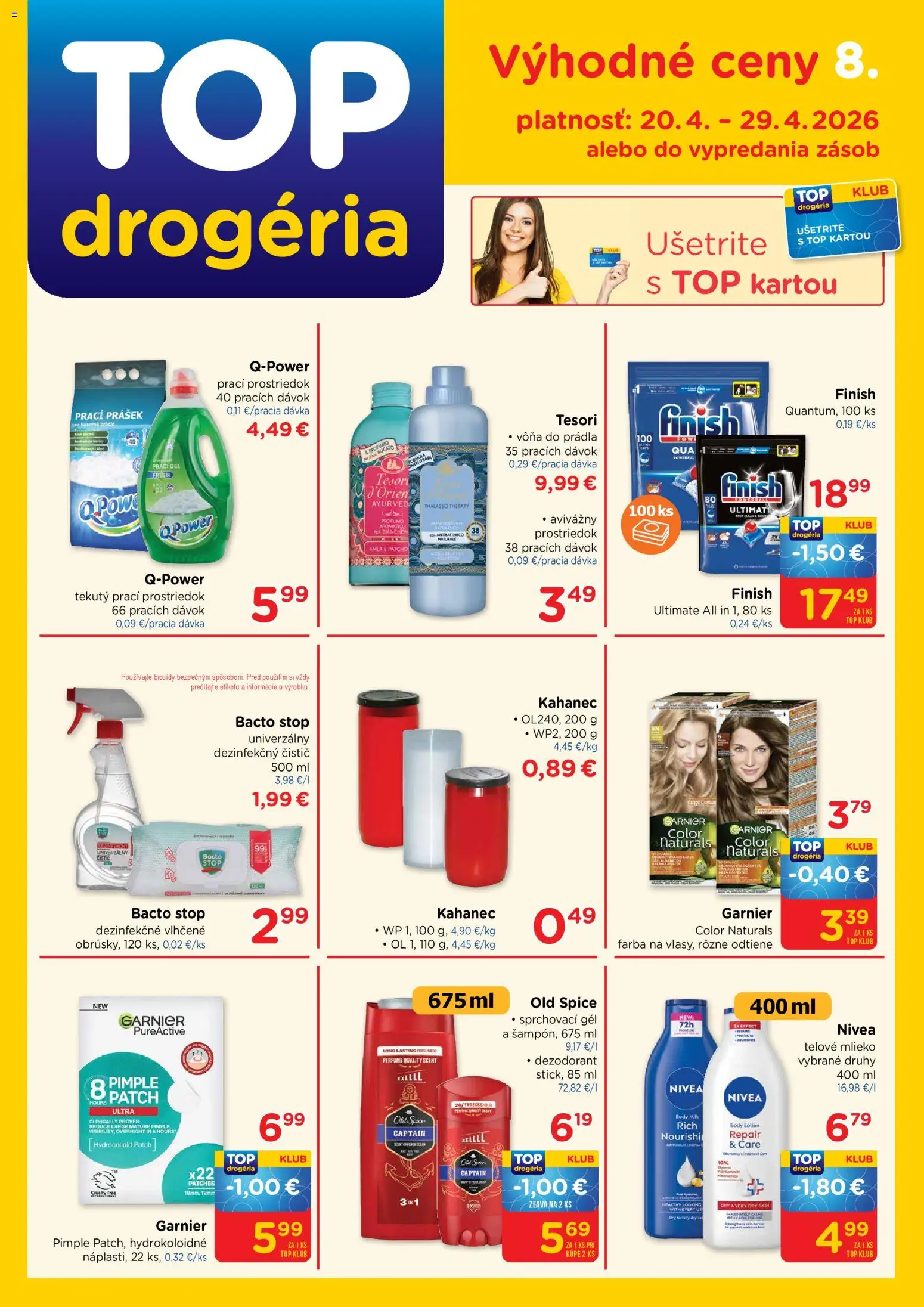 Náhľad TOP Drogéria letáku platného od 20.04.2026