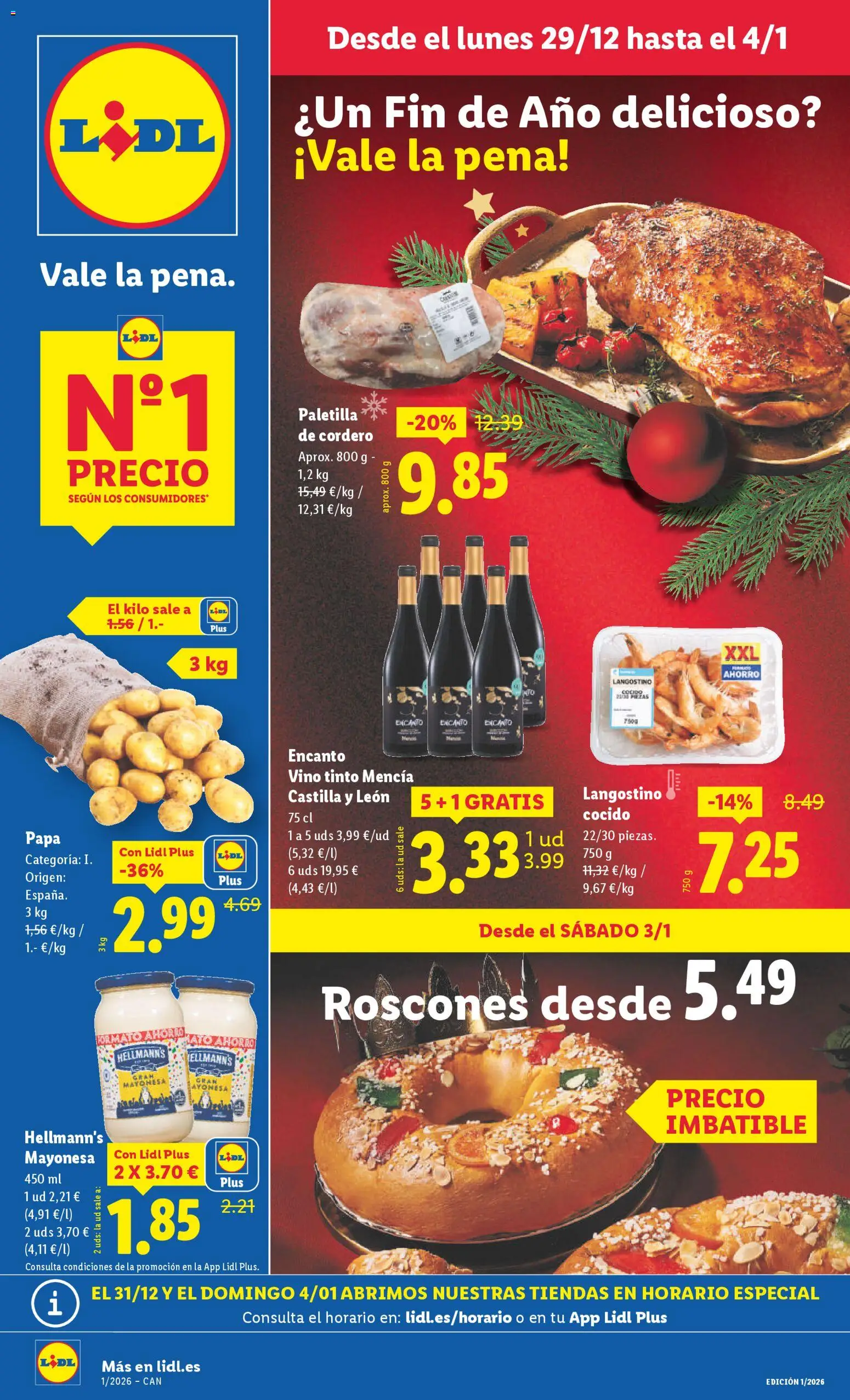 Vista previa del folleto de la tienda Lidl válido desde el 29/12/2025 