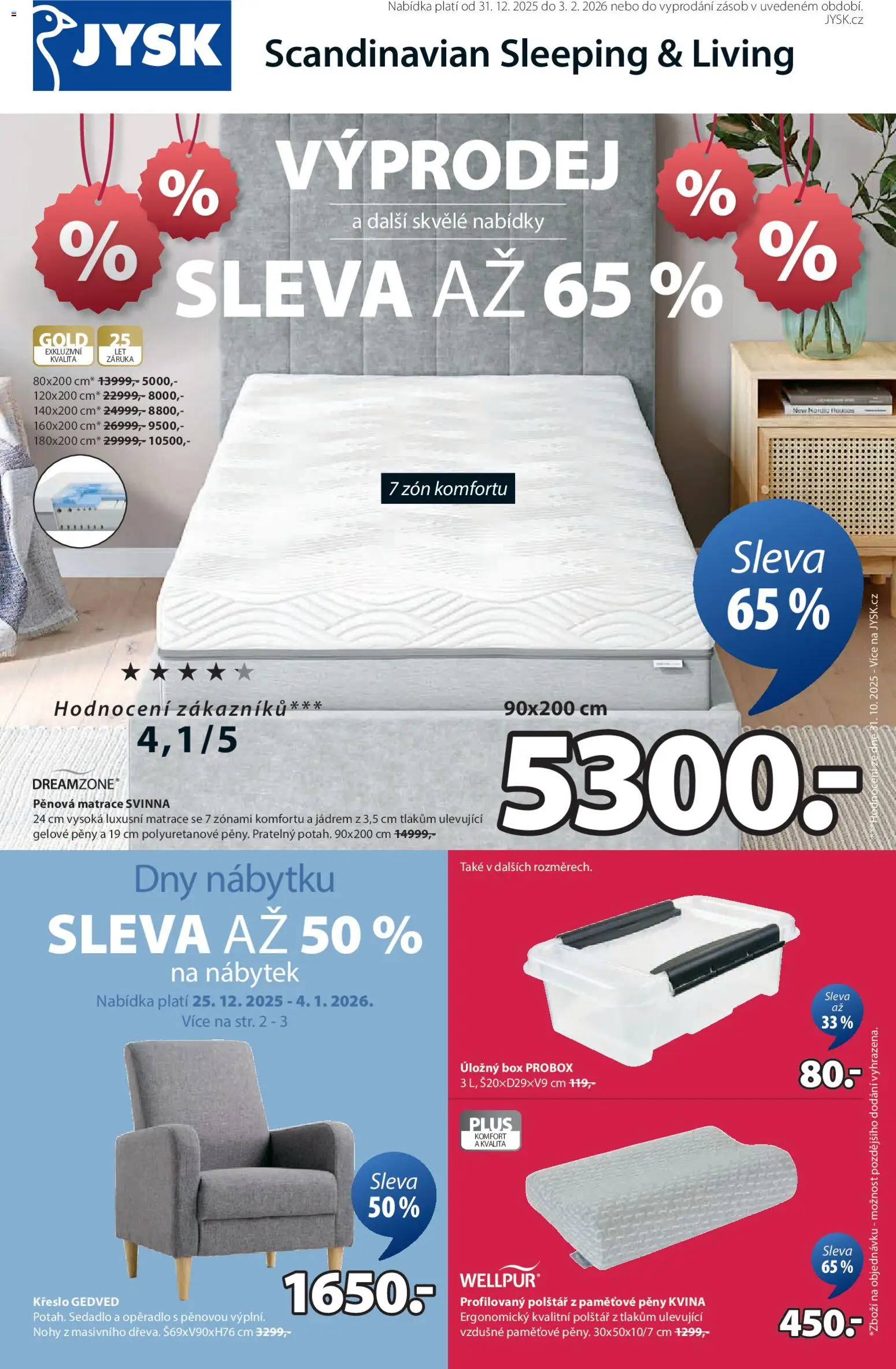 Náhled nabídky: JYSK Leták platný od 31.12.2025