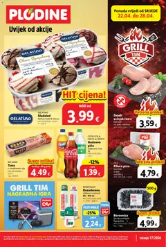 Pregled letka Plodine Katalog trgovine Plodine vrijedi od 22.04.2026