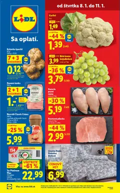 Náhľad Lidl letáku platného od 08.01.2026