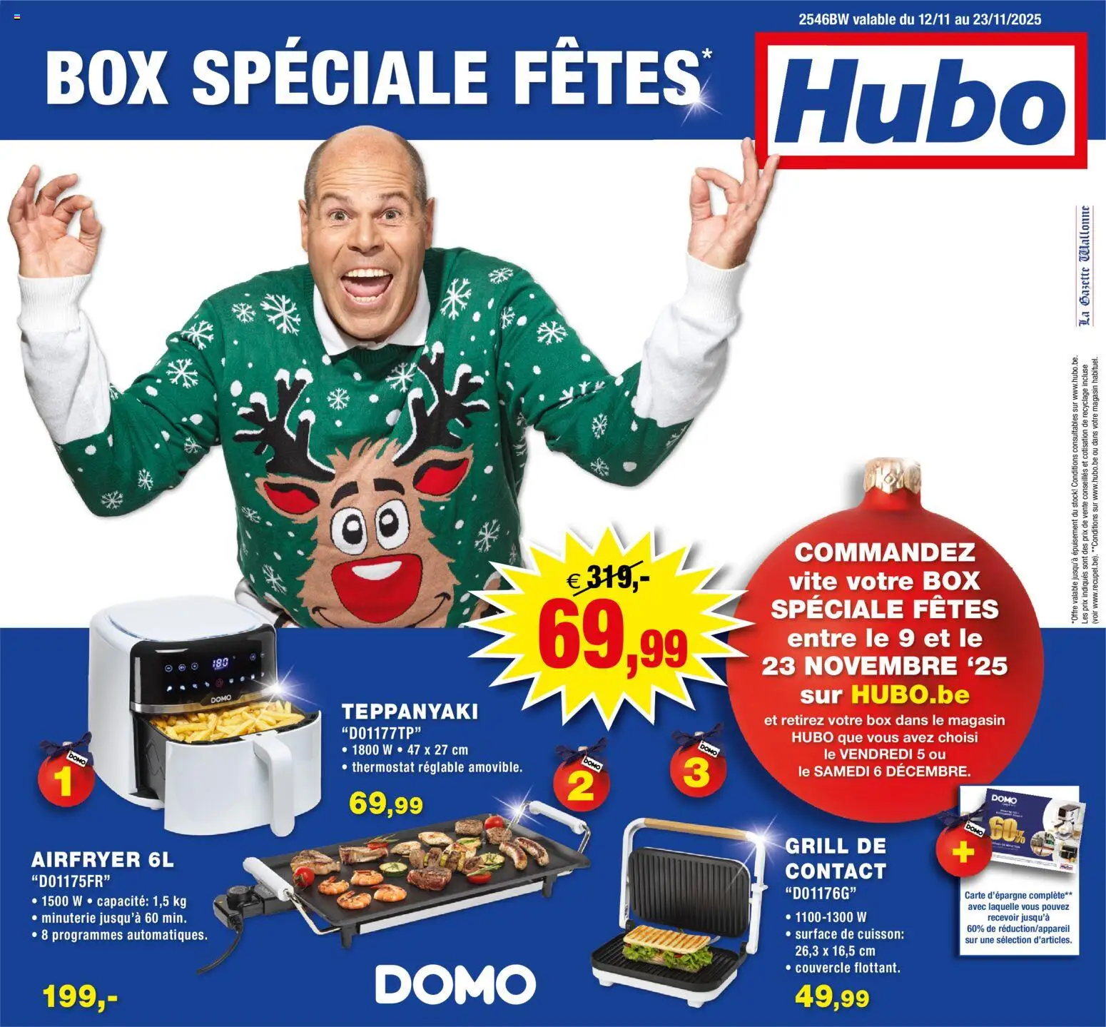 Voorbeeld van Publicité van winkel Hubo geldig vanaf 12/11/2025 - La, Box, Grill