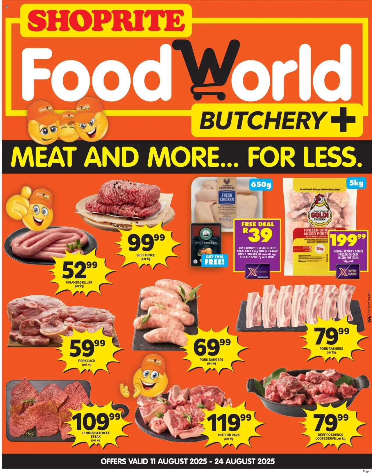 Shoprite Eastern Cape - FoodWorld Mid Month Leaflet Korsten 11/08 - 24/08/2025 >> Catalogue