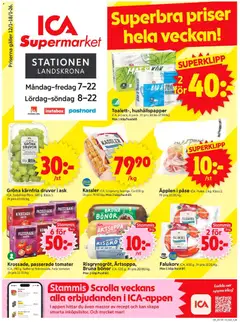 Förhandsgranska reklamblad Landskrona från butik ICA Supermarket gäller från 12/01/2026