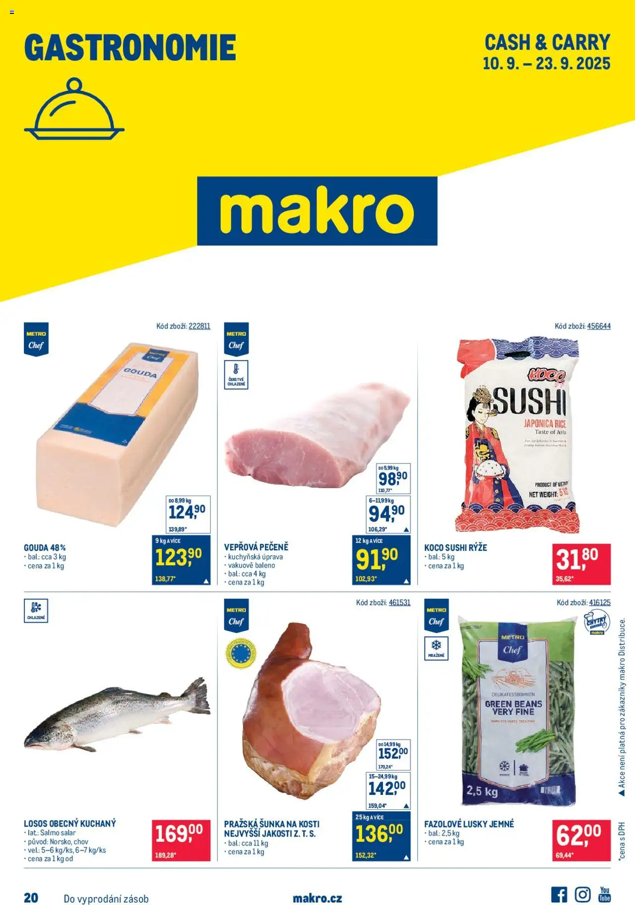  Makro Leták - Gastronomie od 10.09.2025 - Akce Makro