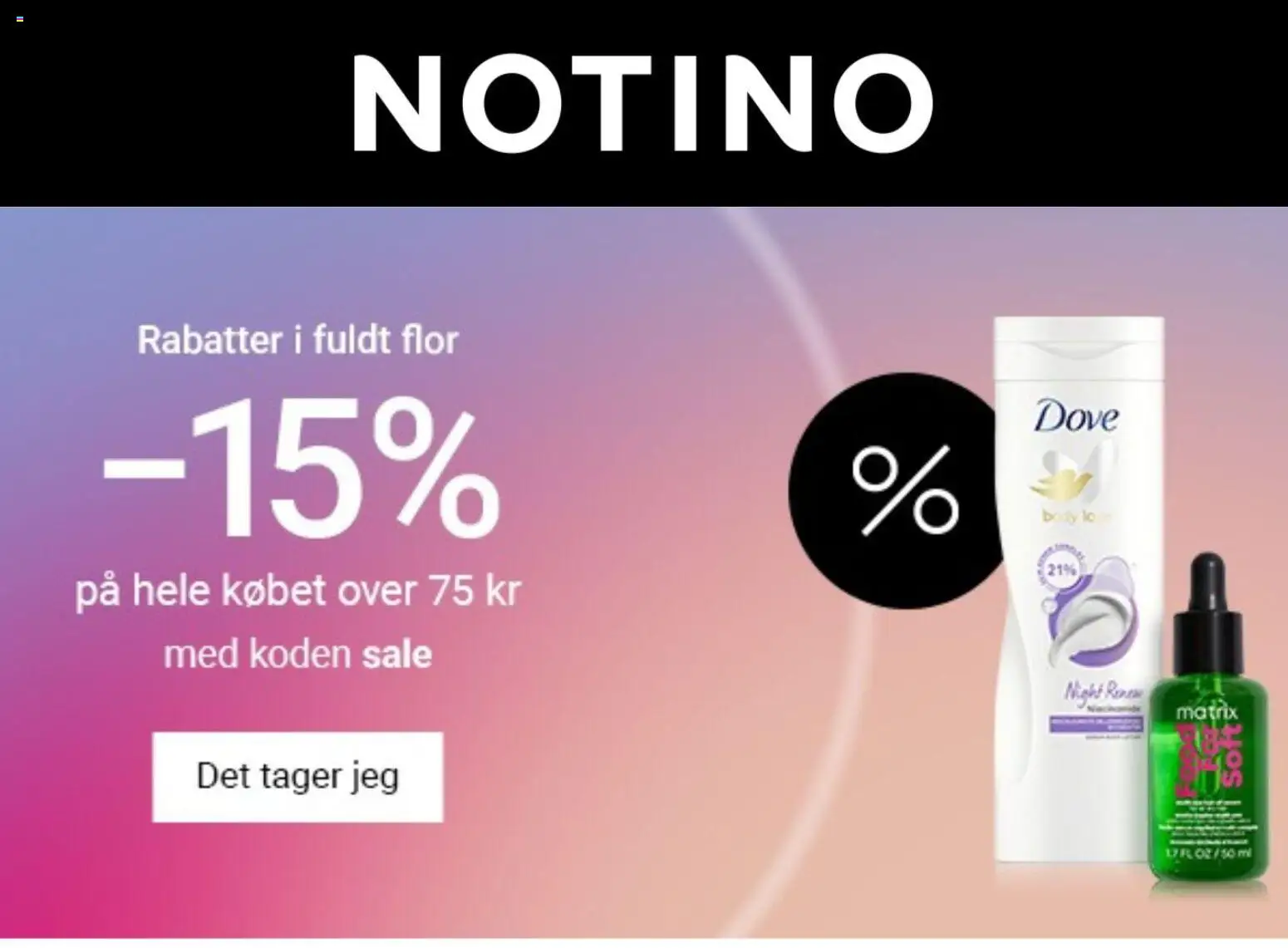 Eksempel på tilbudsavis Notino fra butik Tilbud gyldig fra 10/04/2026