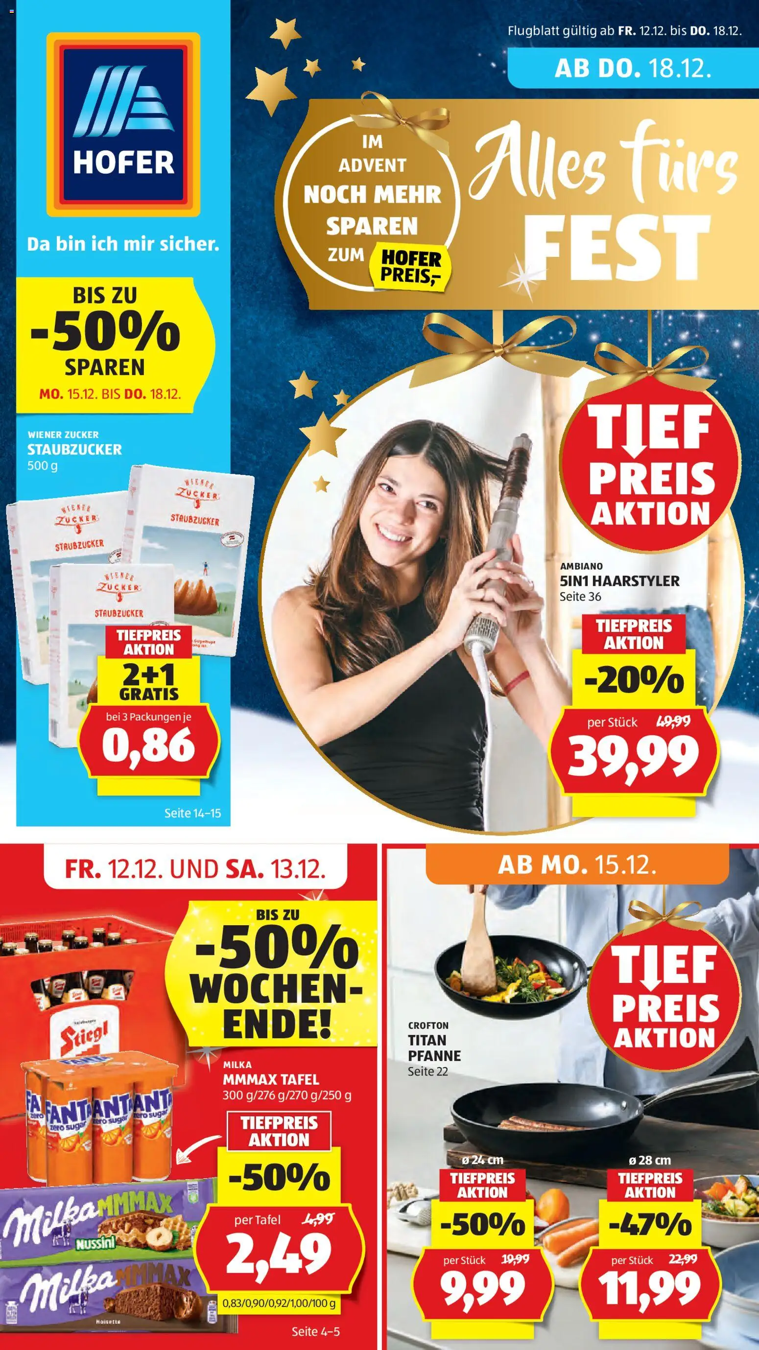 Vorschau der Angebote: Hofer Flugblatt gültig ab 12.12.2025 - Zucker