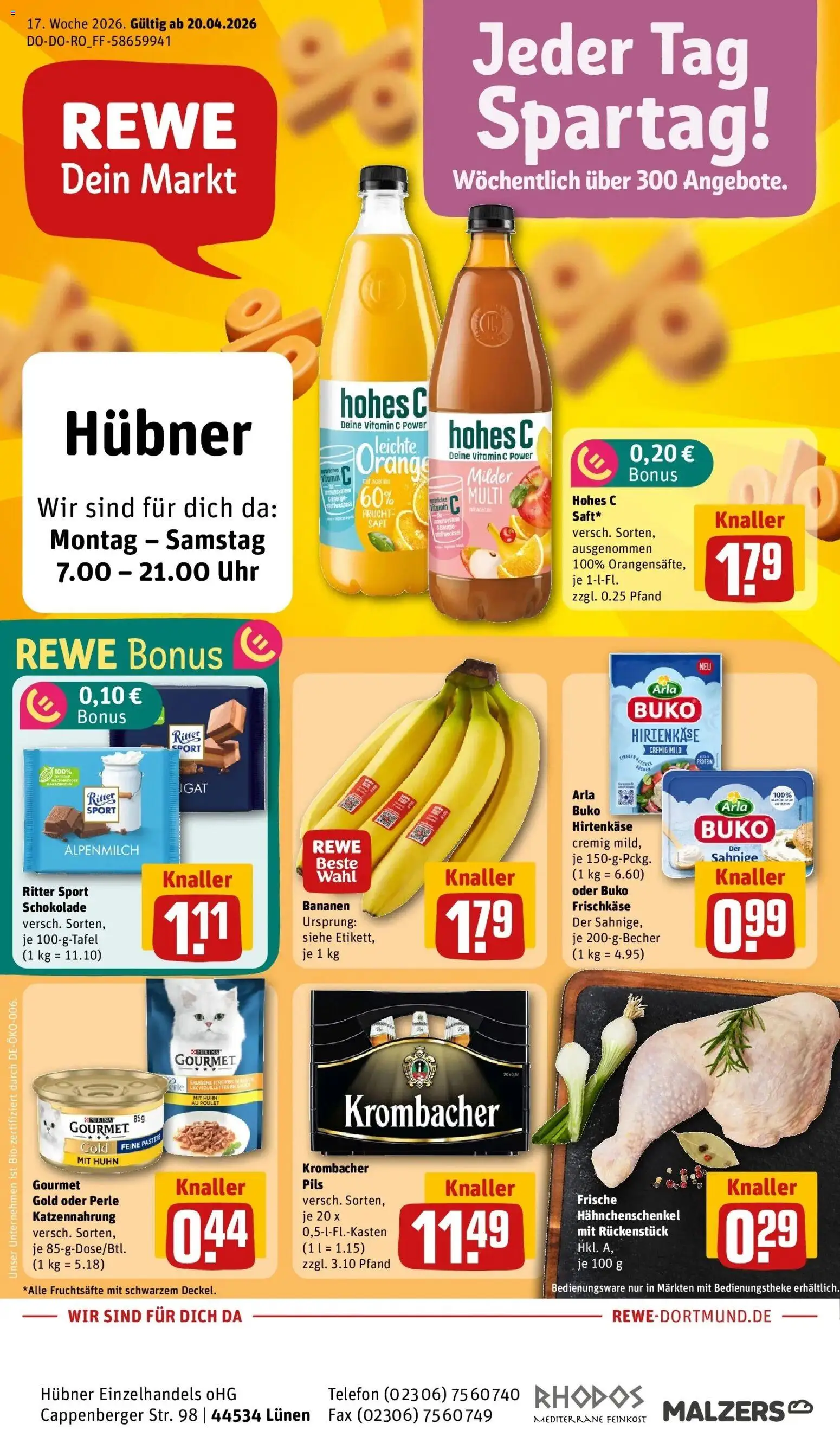 Vorschau von dem Prospekt des Geschäftes Rewe, gültig ab dem 20.04.2026
