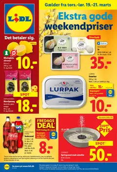 Eksempel på tilbudsavis Lidl - Weekend avis fra butik Lidl gyldig fra 19/03/2026