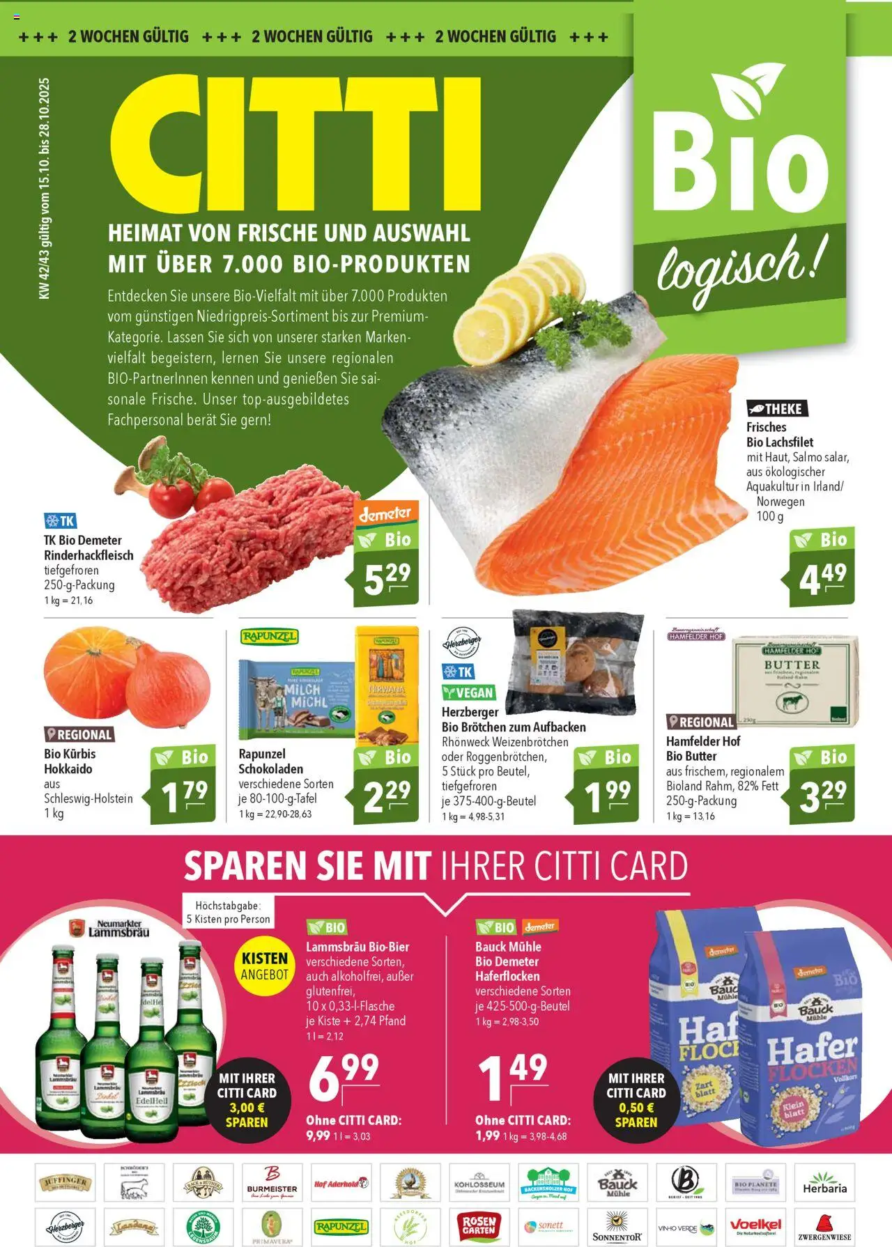 CITTI Markt Bio logisch! (vom 15.10.2025 - 28.10.2025)