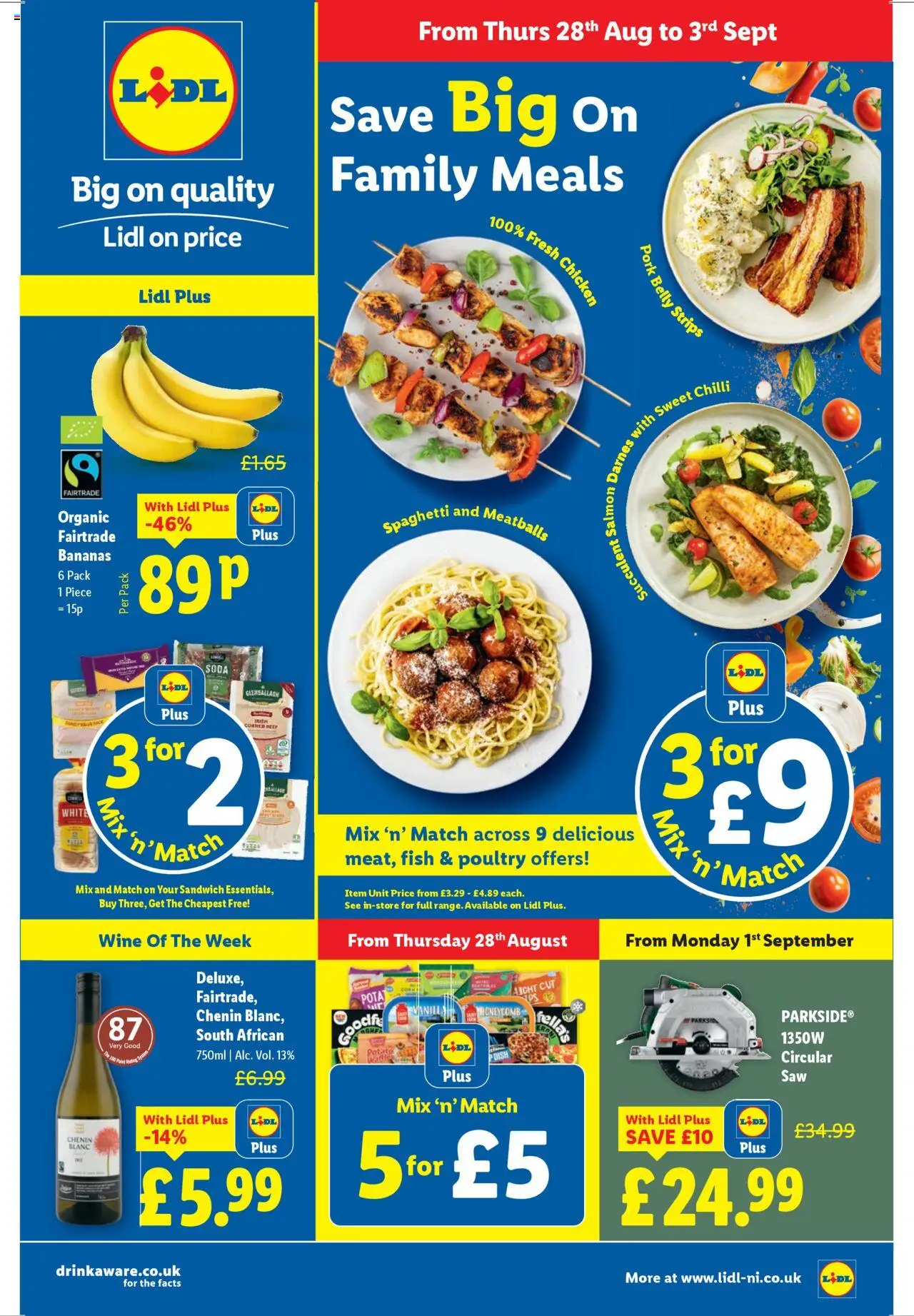 Lidl shop Save Big on Family Meals valid from 28/08/2025 - Page number 1