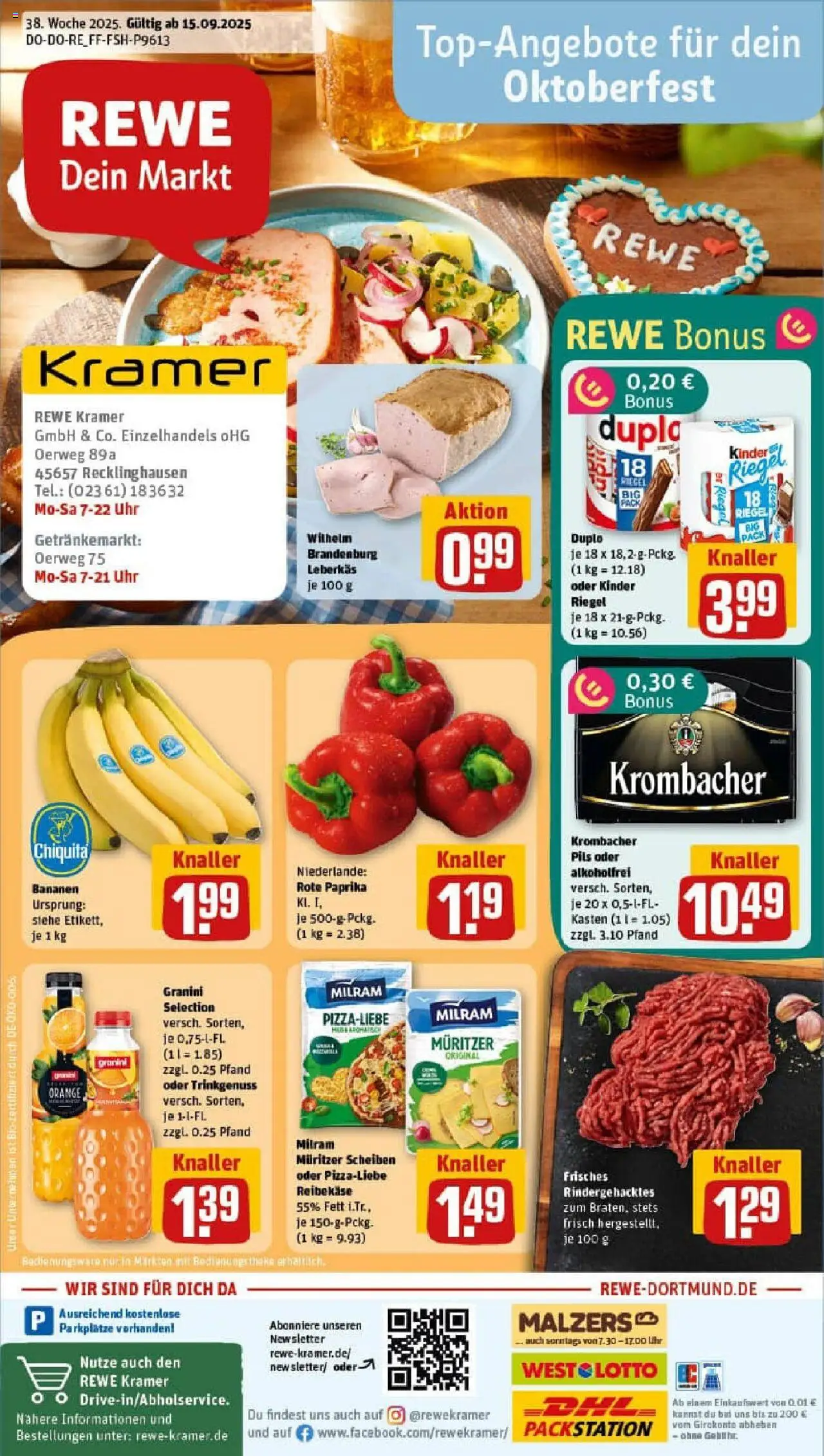 REWE Prospekt ab 14.09.2025 nächste Woche - Prospekt Recklinghausen	