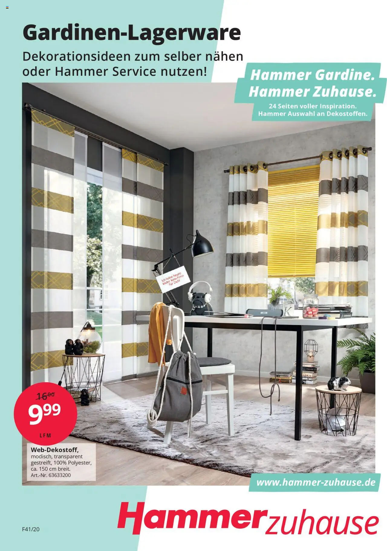 Hammer Zuhause Gardinentischware (vom von Montag 01.09.2025)