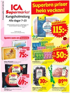 Förhandsgranska reklamblad Stockholm från butik ICA Supermarket gäller från 14/07/2025
