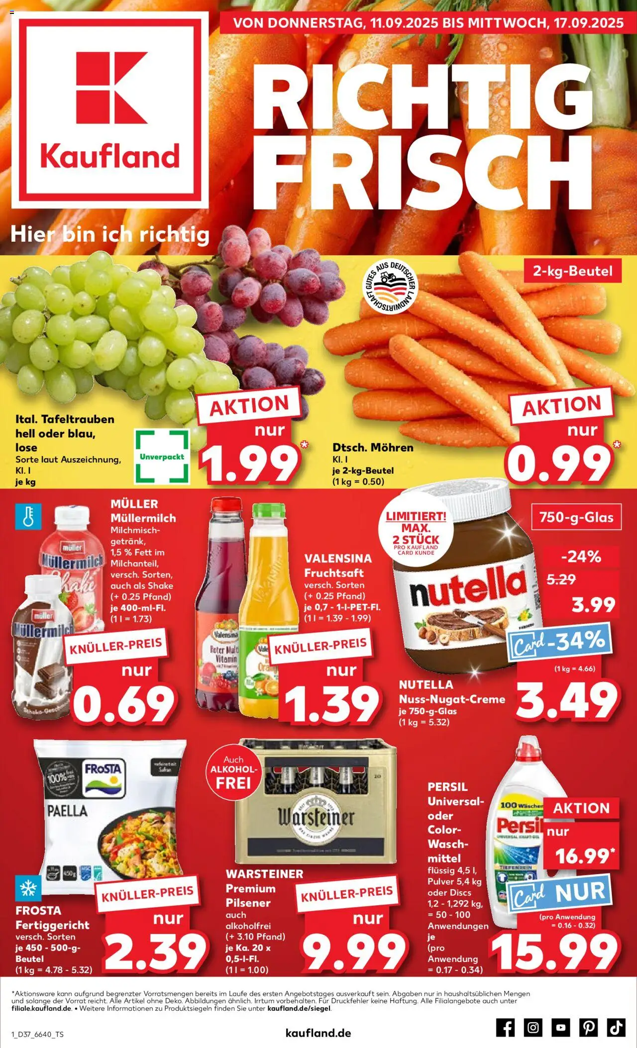 Kaufland DE shop DE Folder geldig vanaf 11-09-2025 - Paginanummer 1