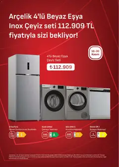 Arçelik Katalog 16.11.2025 - Broşürünün önizlemesi | Strana: 4