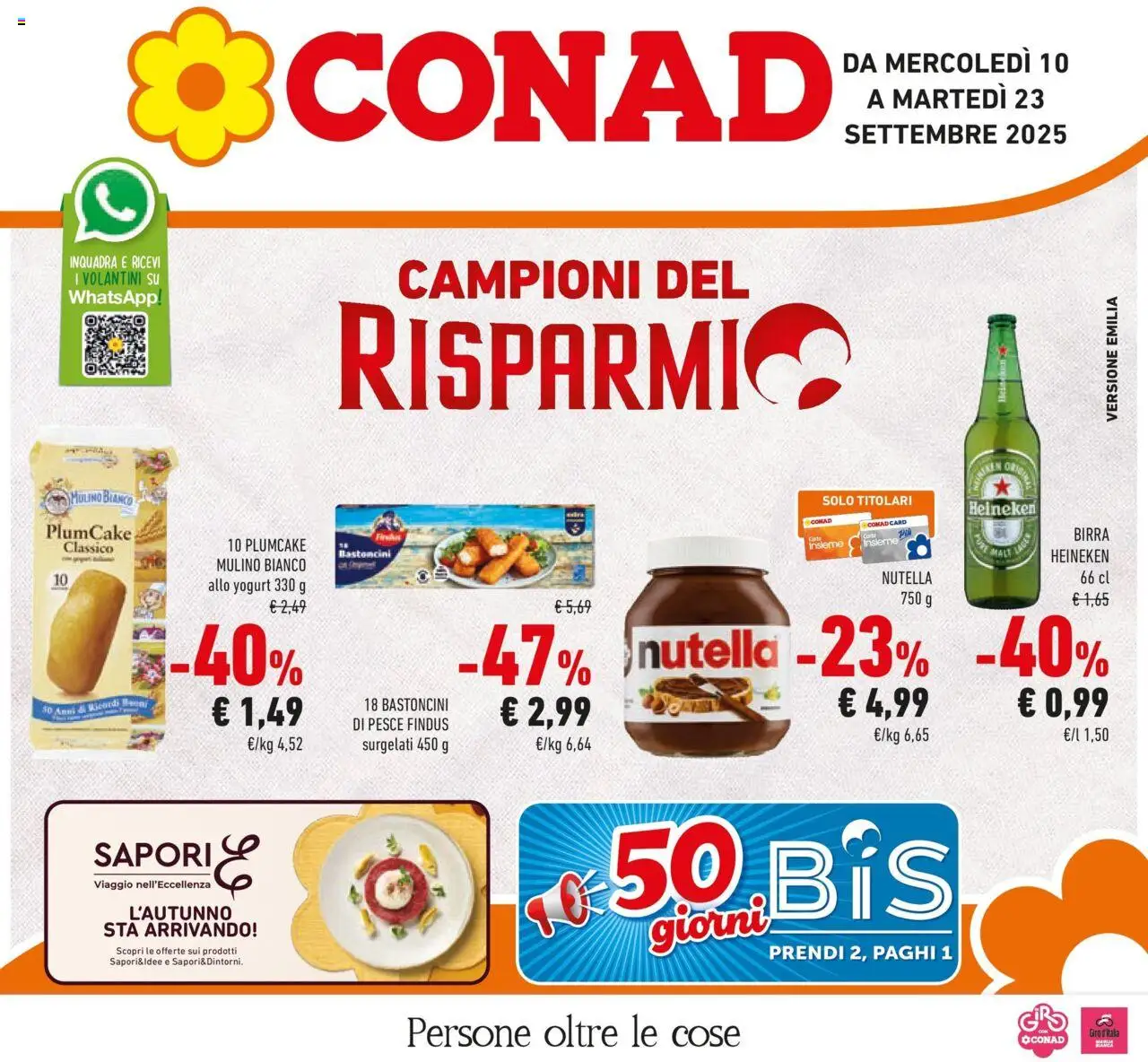 Volantino Conad valido da 09/09/2025 numero di pagina 1