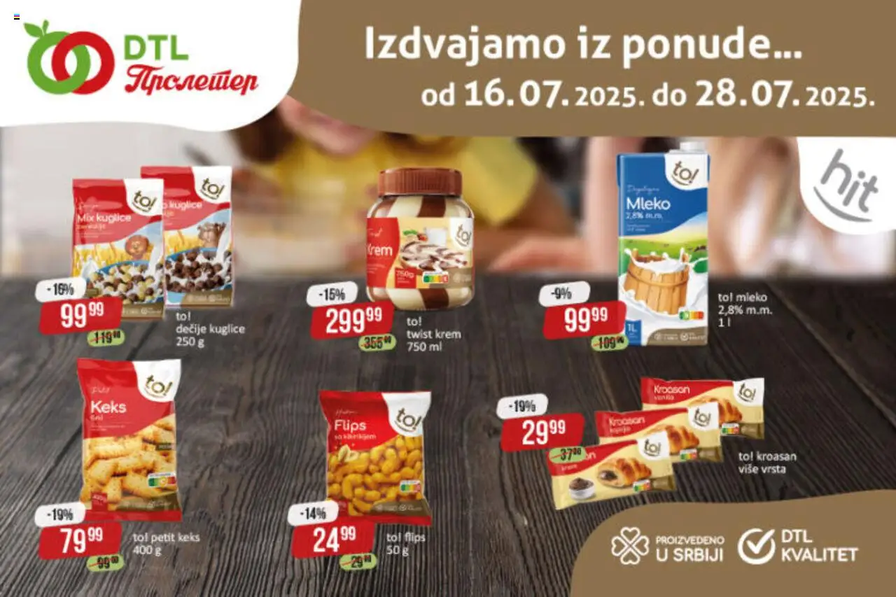 Metalac Proleter katalog važi od 16.07.2025 - stranica 1 - Keks, Mleko, Krem, Kroasan