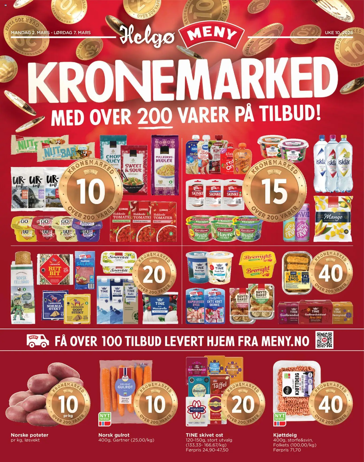 Forhåndsvis Meny Helgø kundeavis fra butikk Meny gyldig fra 02/03/2026