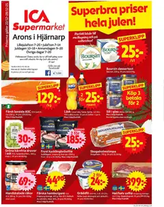 Förhandsgranska reklamblad Hjärnarp från butik ICA Supermarket gäller från 22/12/2025