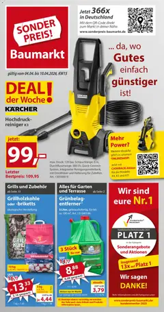 Vorschau von dem Prospekt des Geschäftes Sonderpreis Baumarkt, gültig ab dem 04.04.2026