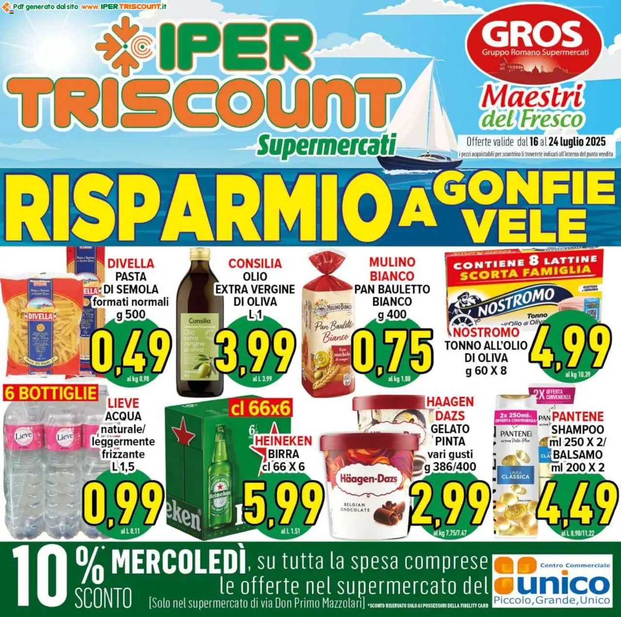 Volantino Ipertriscount valido da 16/07/2025 numero di pagina 1