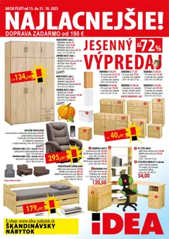 Náhľad IDEA nábytok letáku platného od 15.10.2025