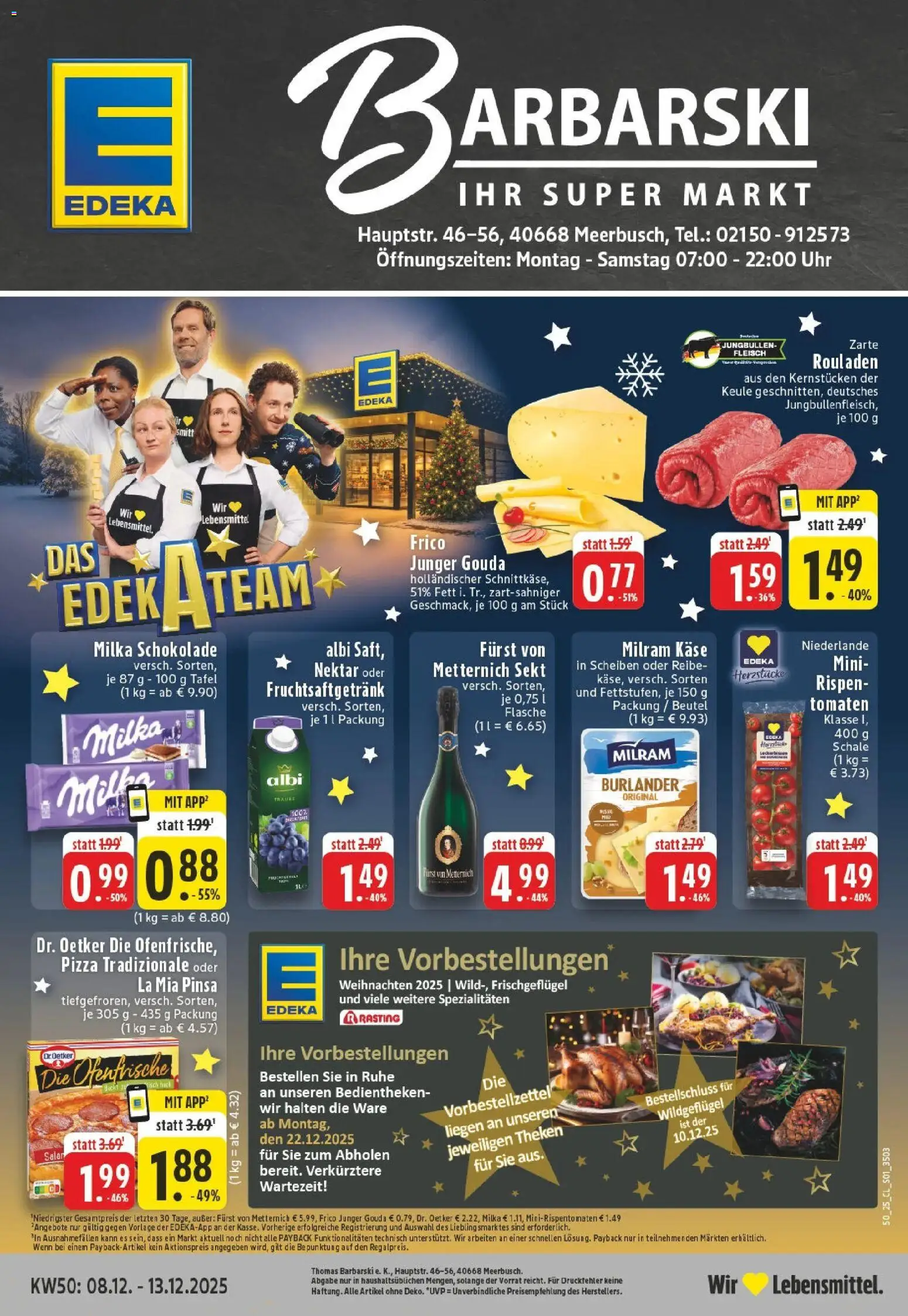 Vorschau von dem Prospekt des Geschäftes Edeka, gültig ab dem 07.12.2025