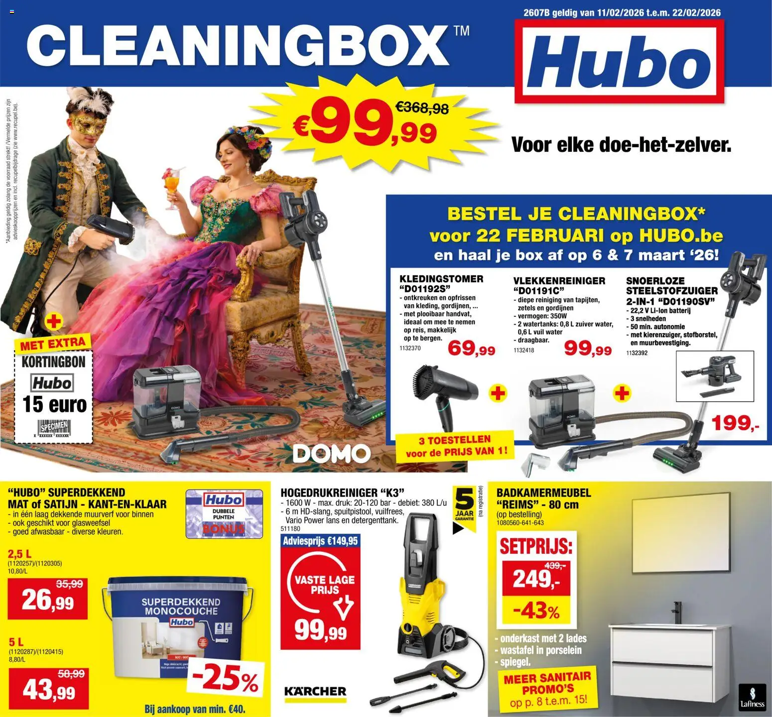 Voorbeeld van Folder van winkel Hubo geldig vanaf 11/02/2026