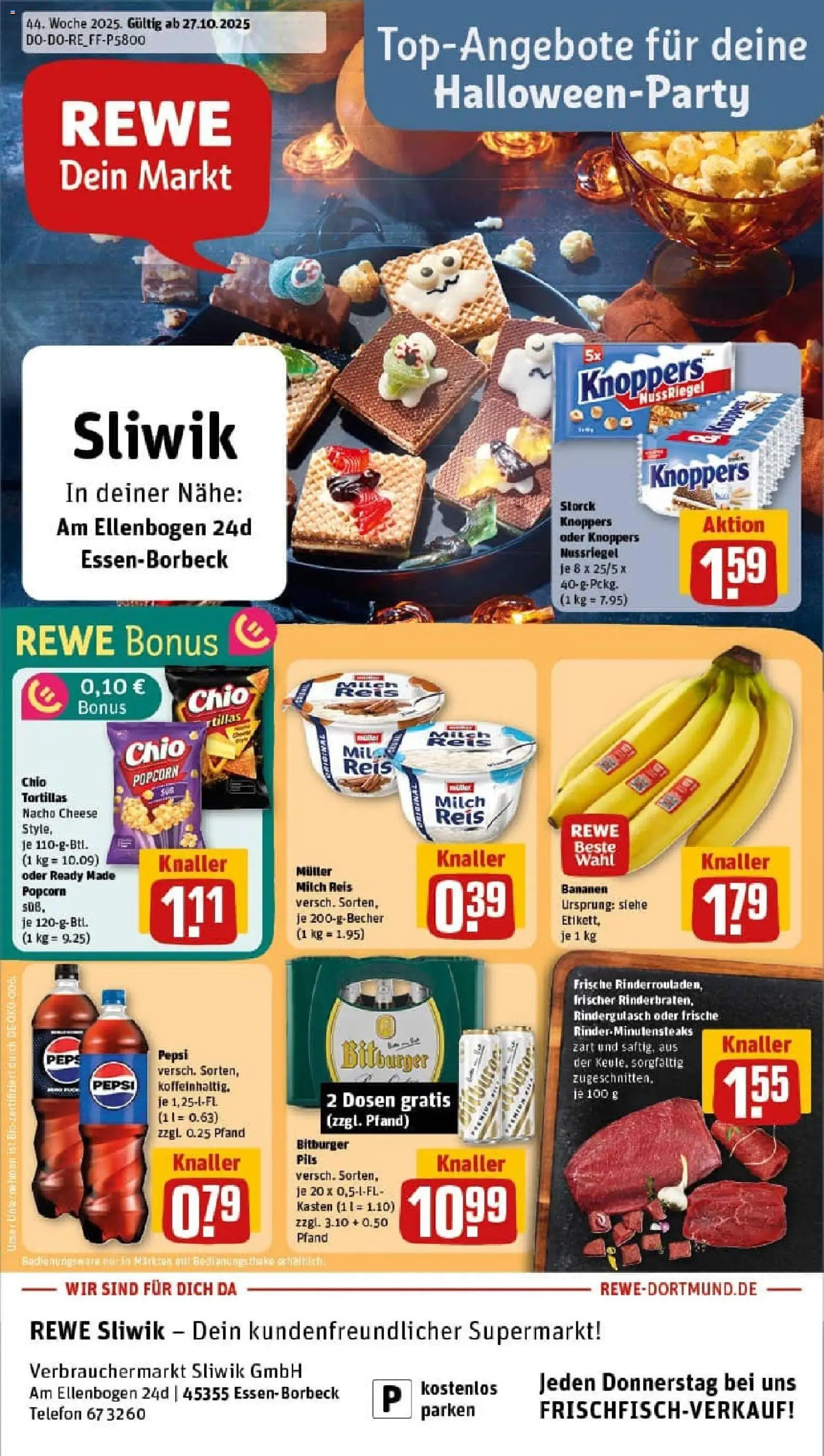 Vorschau von dem Prospekt des Geschäftes Rewe, gültig ab dem 26.10.2025