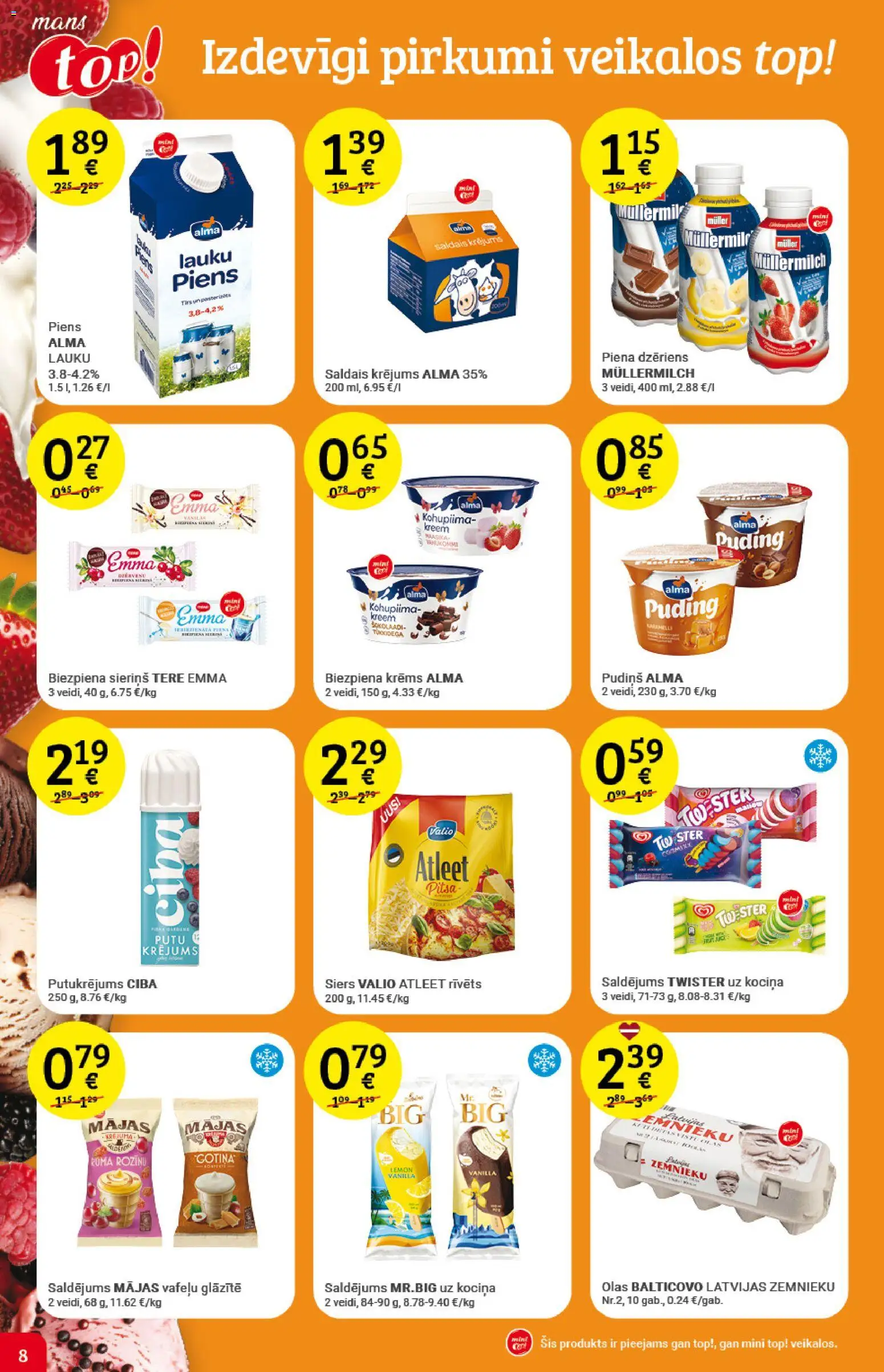 Skatīt Top! akciju bukletu, derīgs no 2026.01.07