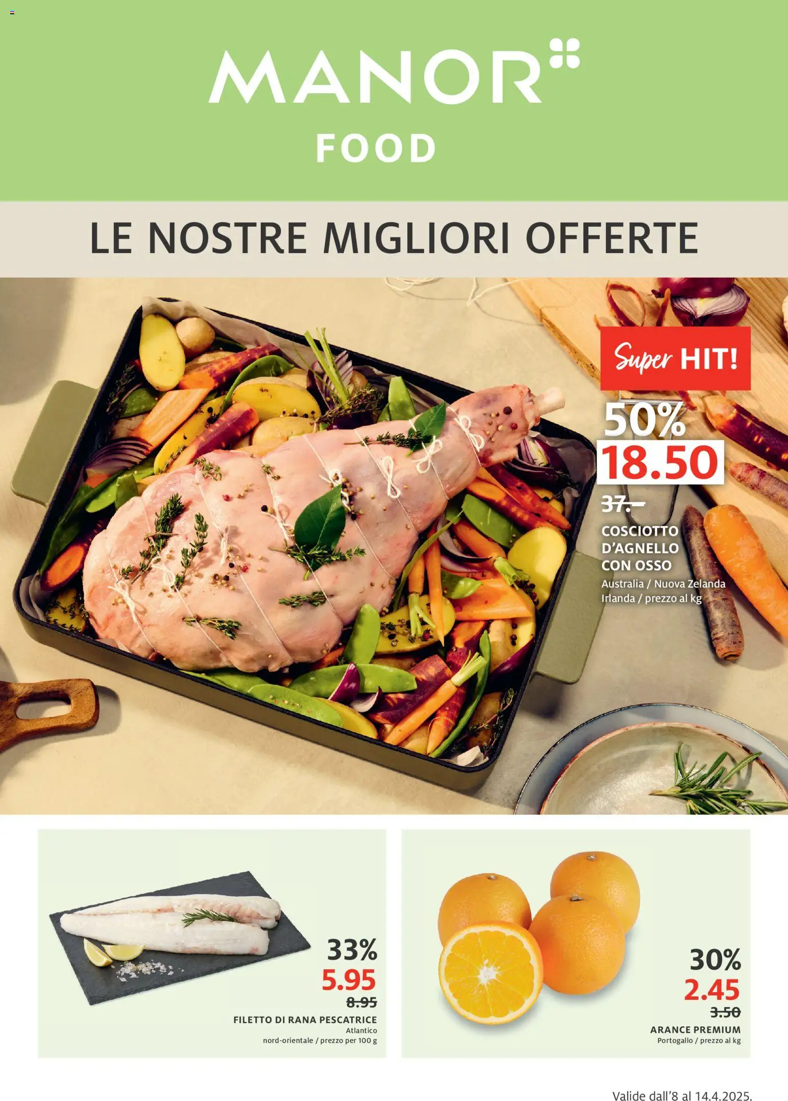 Vorschau des Merkblatts Manor aktionen IT vom Shop Manor gültig von 08.04.2026 bis 14.04.2026