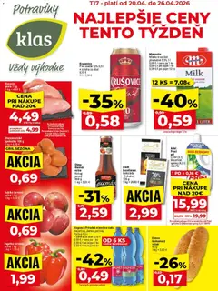 Náhľad Klas letáku platného od 20.04.2026