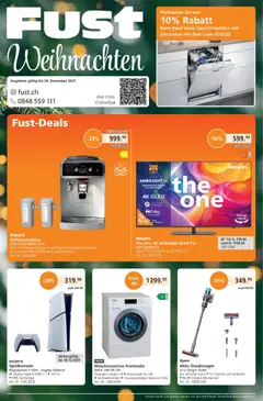 Vorschau des Merkblatts Aktionen vom Shop Fust gültig von 01.01.2025 bis 24.12.2025