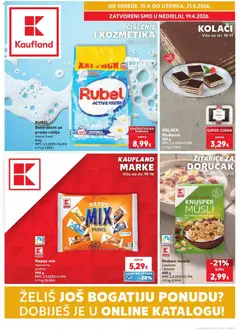 Pregled letka Kaufland katalog do 21.04.2026 trgovine Kaufland vrijedi od 14.04.2026