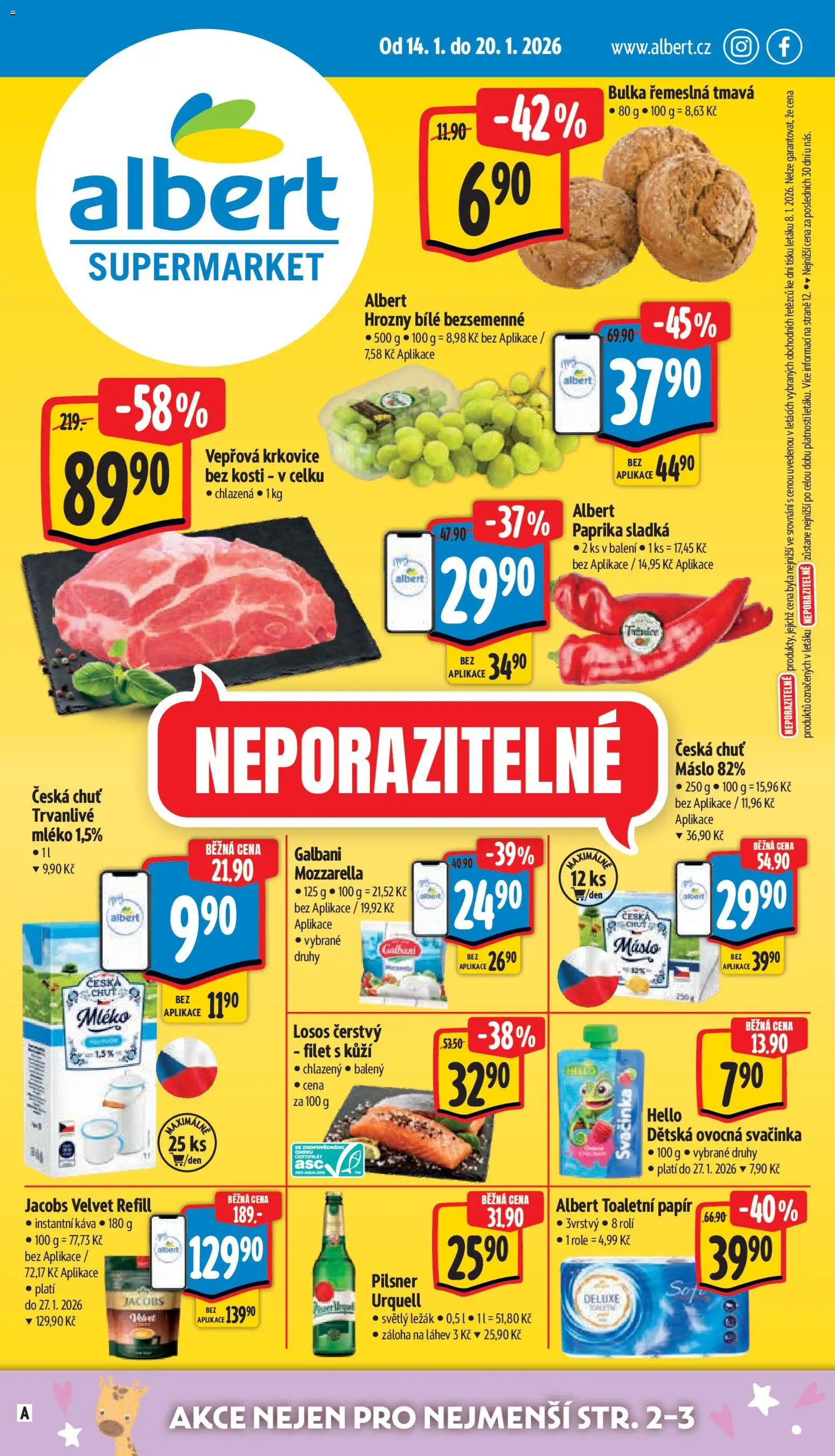 Náhled nabídky: Albert Supermarket platný od 14.01.2026