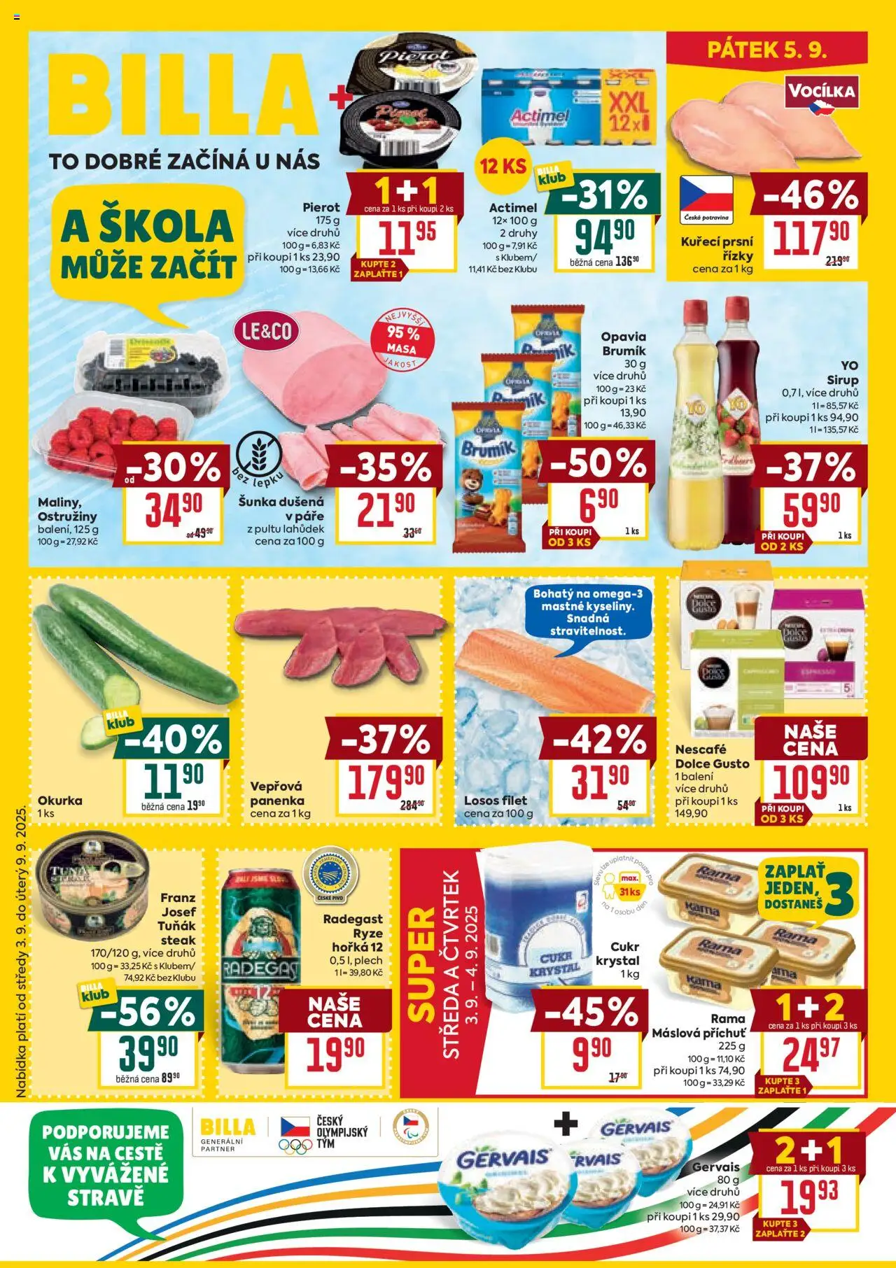  BILLA leták již od 03.09.2025 » Akční "Malý leták"
