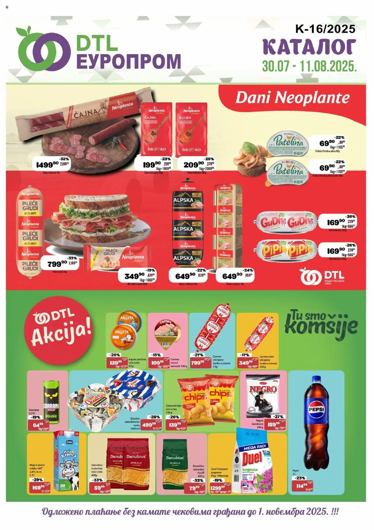 Europrom katalog važi od 30.07.2025 - stranica 1