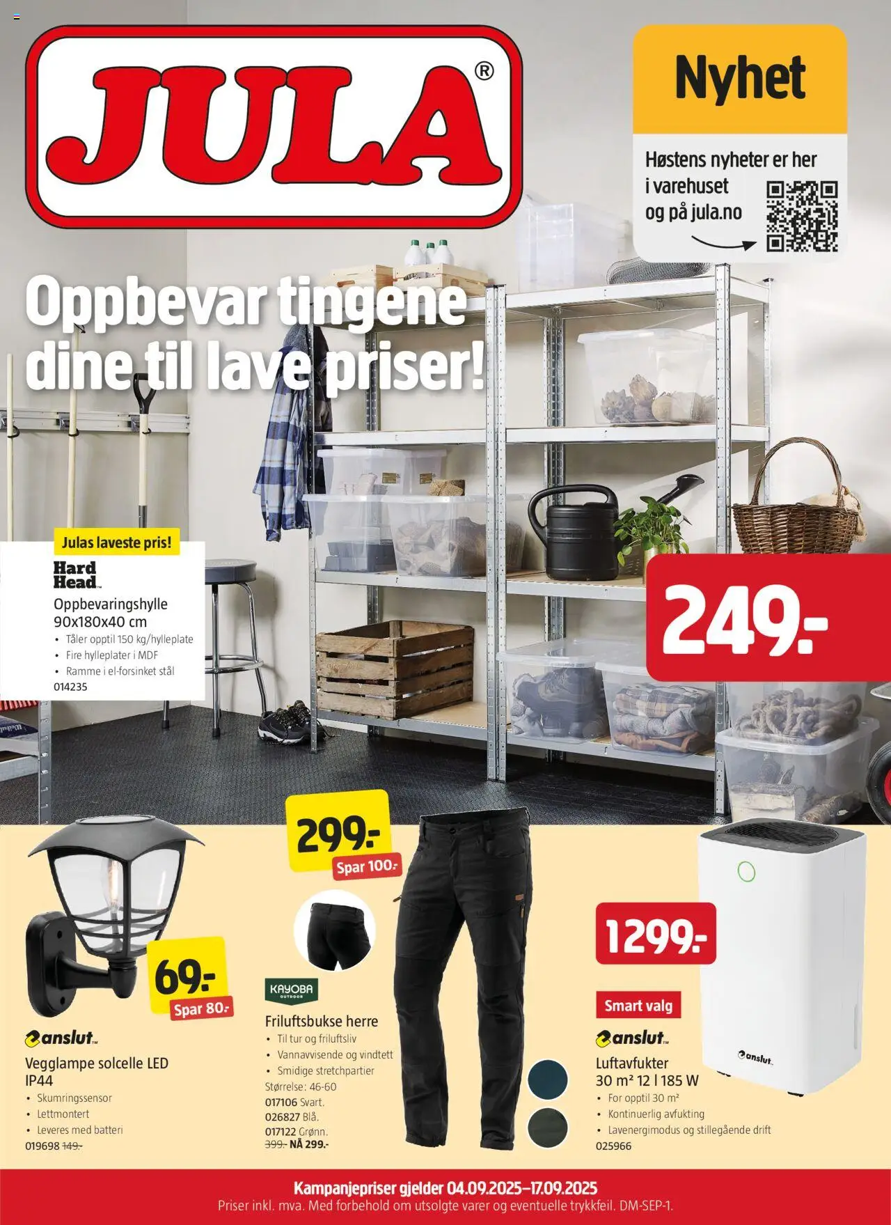 Kundeavis Jula gyldig fra 04/09/2025 - Sidenummer 1