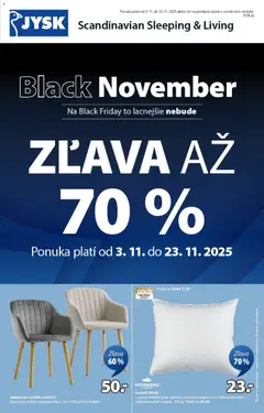 Náhľad JYSK letáku platného od 03.11.2025