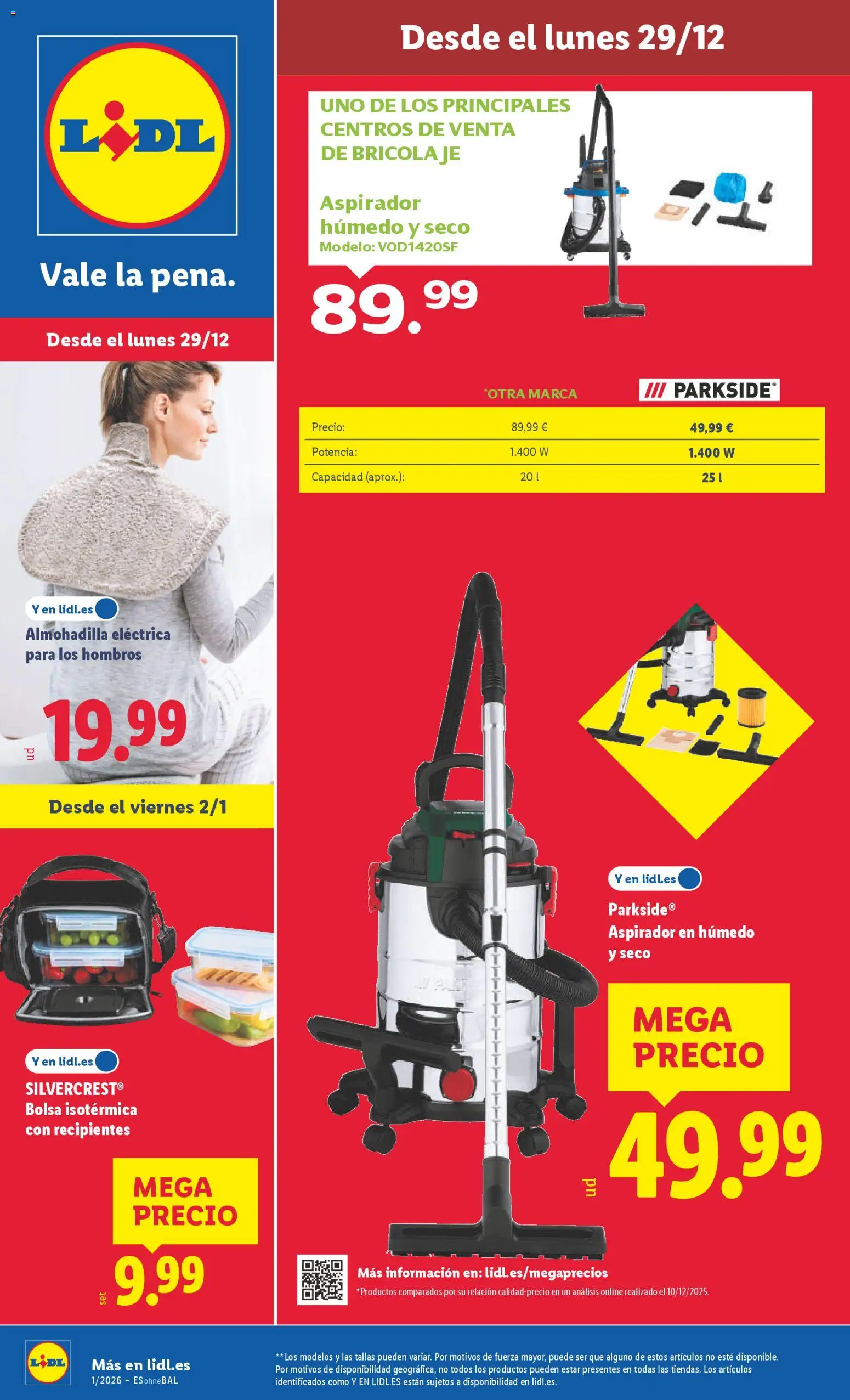 Vista previa del folleto de la tienda Lidl válido desde el 29/12/2025 