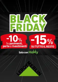 Anteprima dell'opuscolo Black Friday dal negozio Leroy Merlin valido da 24/11/2025