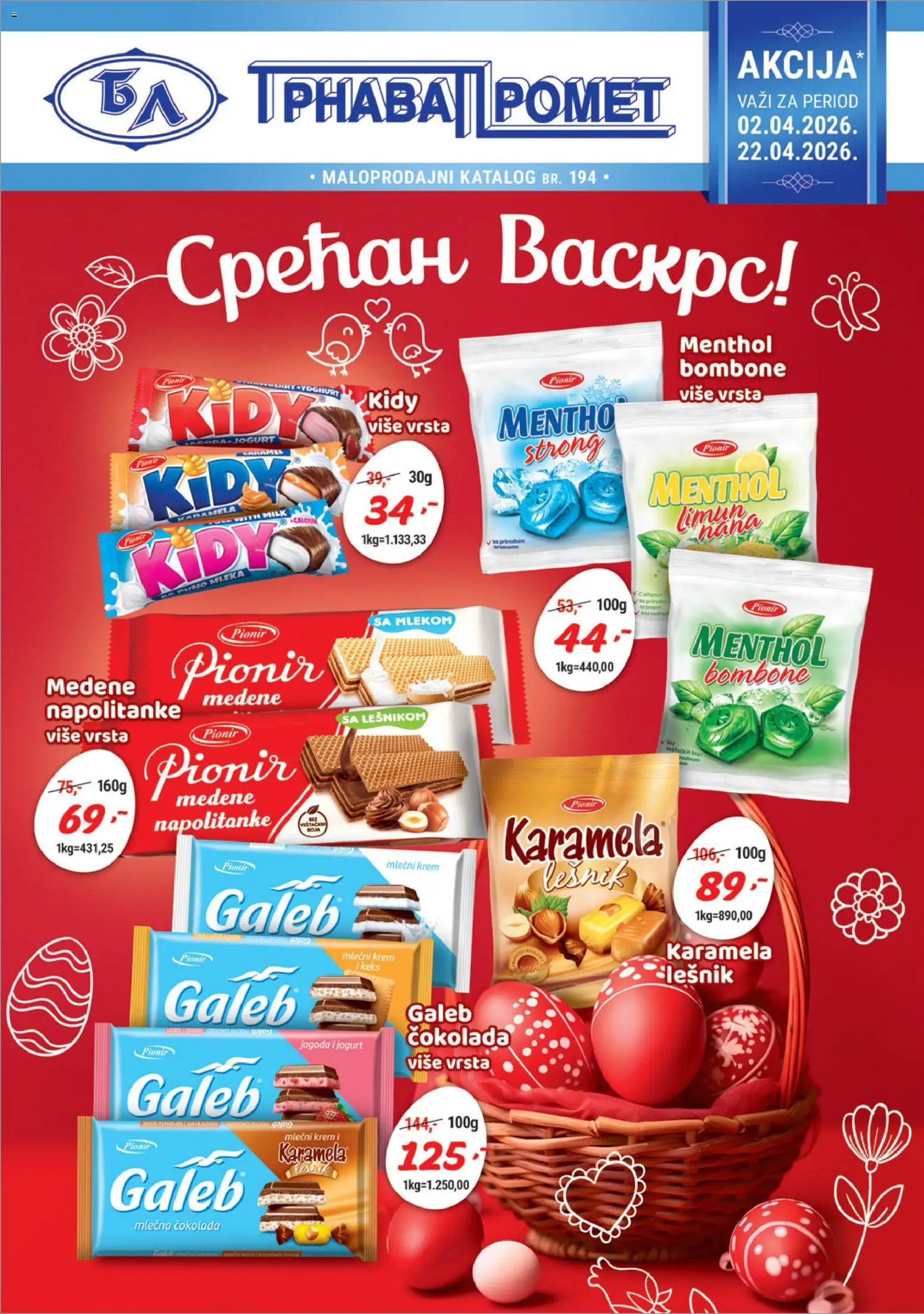 Pregled Trnava Promet kataloga - važi od 02.04.2026