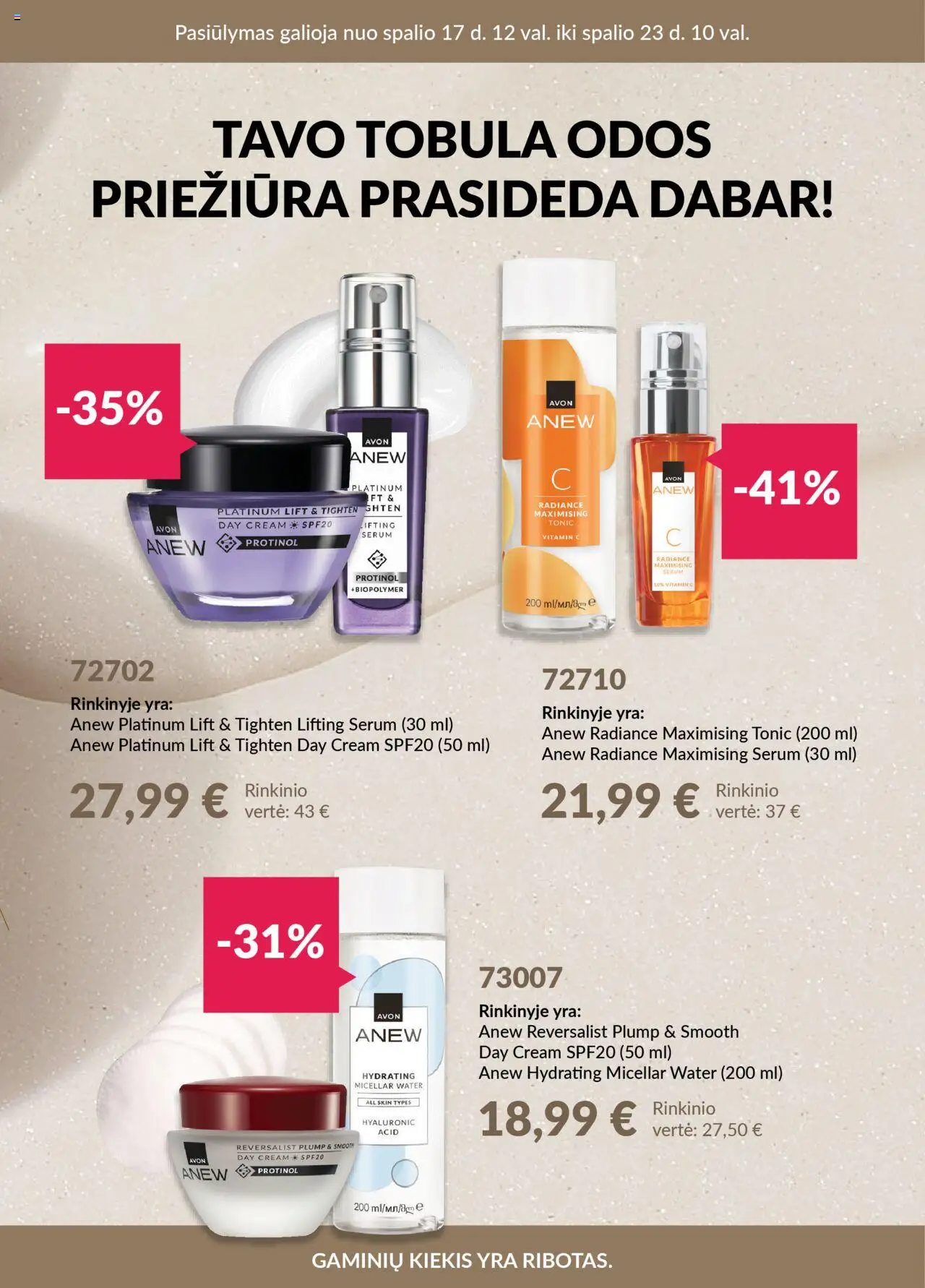 AVON leidinys galioja nuo 2025.10.17 – puslapio numeris 1