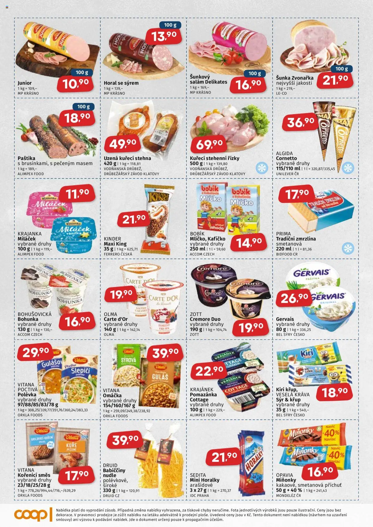  COOP Leták - Středočeský region (21.05.2025) - Jednota leták - strana 2 - Cookies, Kinder, Cottage, Kuře, Šunka, Vanilka, Paštika, Uzená kuřecí stehna