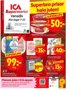 Förhandsgranska reklamblad Stockholm från butik ICA Supermarket gäller från 08/12/2025